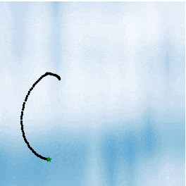 GIF of map and trajectory
